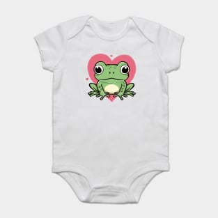 Frog in Love Baby Bodysuit